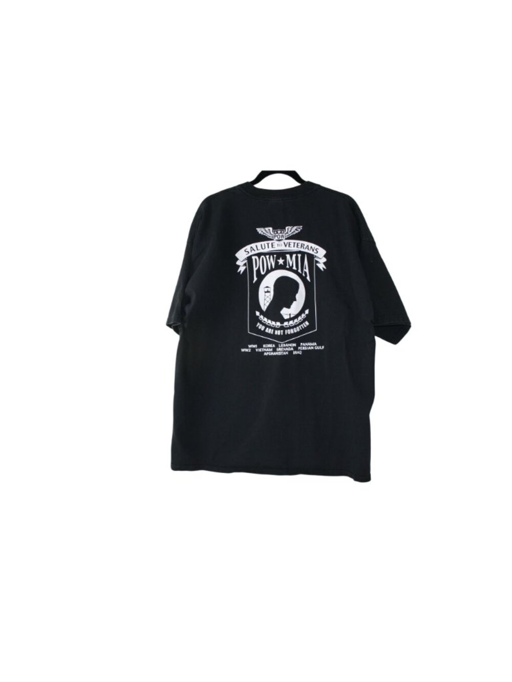Rolling Thunder Let Freedom Reign Eagle Graphic T-Shirt XXL Black Gildan NY 2004 - Picture 4 of 7
